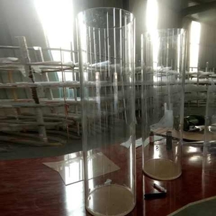 圆筒亚克力展示盒圆柱形20m乳白定制全新圆桶塑料管高透明圆管