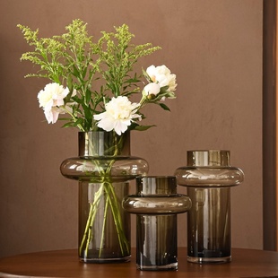 绿萝水培花盆器皿透明玻璃花瓶插花创意水养植物花器客厅桌面摆件