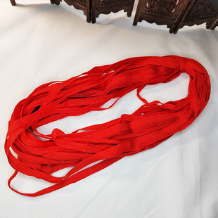 闽南婚嫁结婚用品红扁带红绳子编织绳包袱被绑绳红色布绳民俗红绳