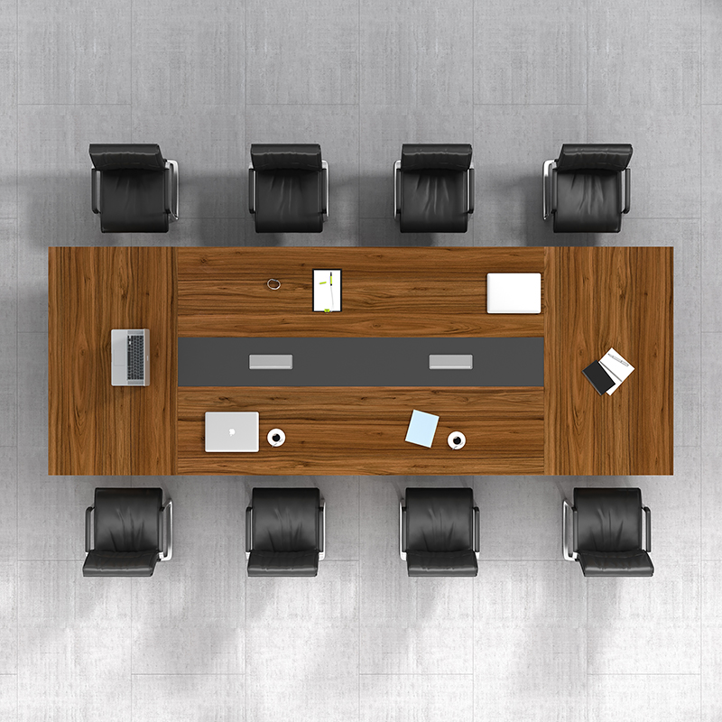 成都会议桌公司长方形洽谈接待桌子简约现代办公桌椅大型办公家具