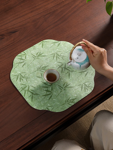 人干垫吸水茶垫隔热垫茶席一茶杯垫国风沥水禅意小泡子茶席新中式