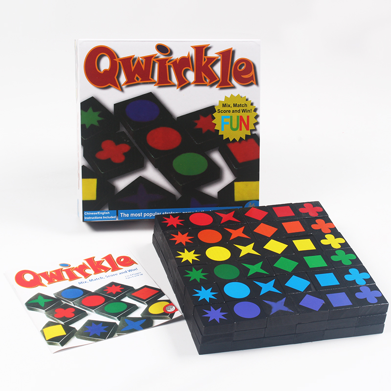 儿童早教益智桌游玩具Qwirkle扣扣棋记忆卡牌宝宝桌面游戏