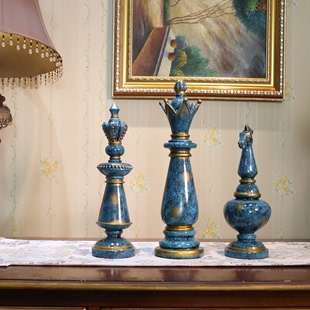 创意国际象棋摆件家居饰品客厅书房现代简约玄关酒柜装 饰礼品 欧式