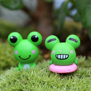 可爱卡通小青蛙微景观盆栽造景小摆件创意迷你大眼蛙摄影动物公仔