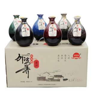河南红小米黄酒南阳特产石龙堰外婆乔500mlx6瓶十年窖藏古法酿造