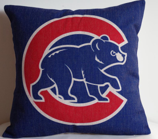Cubs pillowcase 外贸球队芝加哥小熊球迷抱枕Chicago