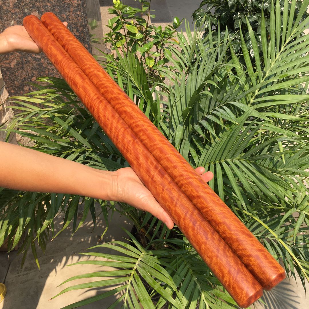 红木擀面杖缅甸花梨木大果紫檀水饺木棒棍整实木厨房专用烘焙工具