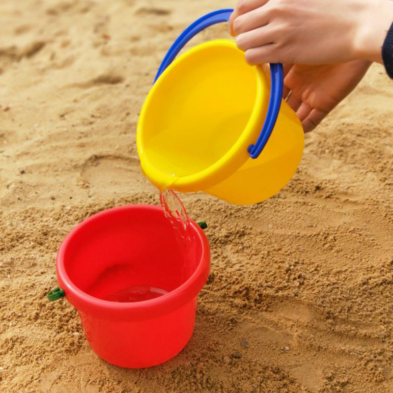 加厚儿童沙滩玩具桶大号小号套装 宝宝挖沙玩沙决明子戏水工具单个