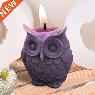 1Pc for Mold Clate Candle Owl Cake Soap Fudge