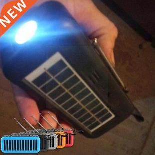 Wireless Powered With Radio Led Speaker Flashlight Solar