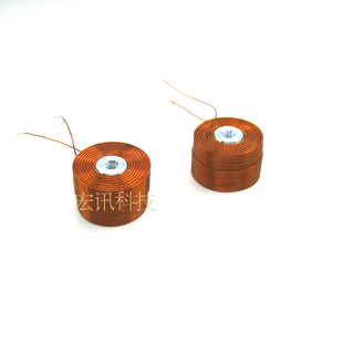 纯铜线圈 磁悬浮配件线圈 磁悬浮电感 电感线圈 带3mm螺丝孔铁芯