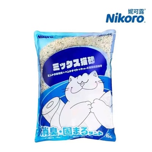 日本Nikoro妮可露猫砂豆腐膨润土无尘奶香茉莉花味猫砂整箱单包6L