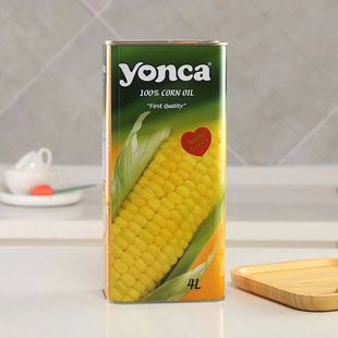 包邮 土耳其原装 进口Yonca非转基因物理压榨玉米油4L