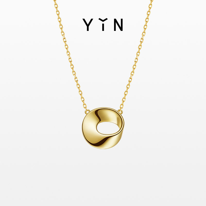 YIN隐「隐」系列莫比乌斯环项链 18K金锁骨链奢侈品