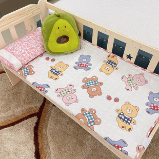 宝宝夏季 双面纯棉透气隔脏睡垫婴儿尿垫生理垫幼儿园床单老人褥垫