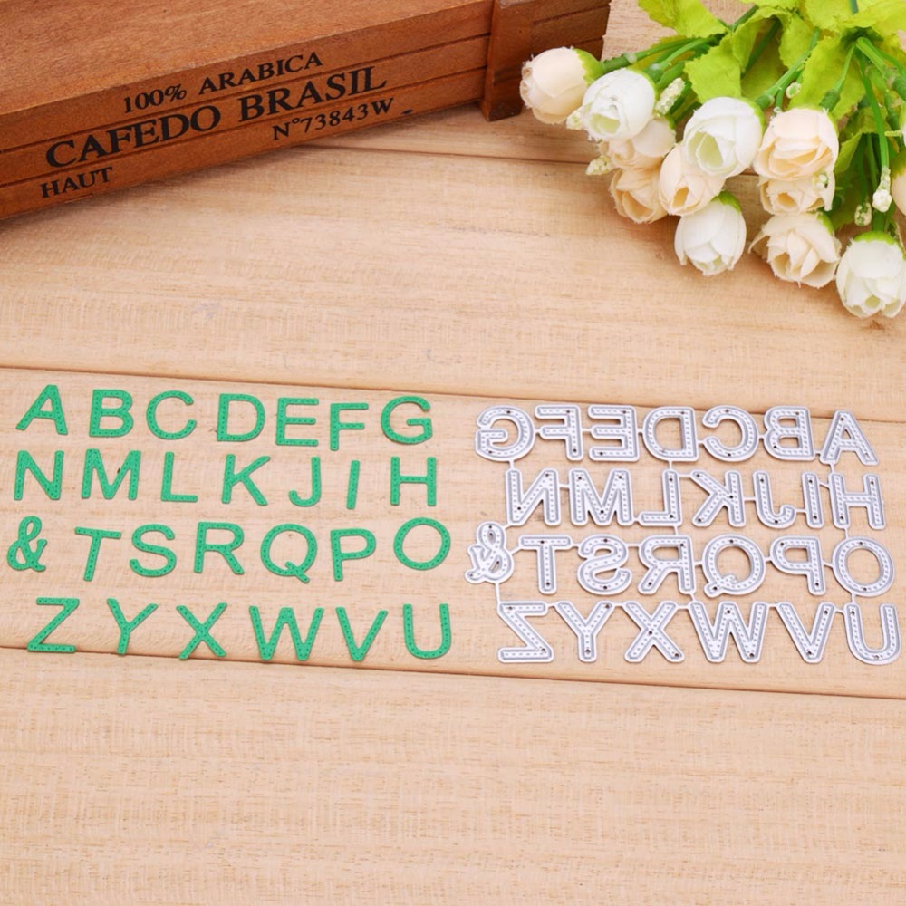 新 字母集模具切割金属切削模具模板DIY剪贴压花相册纸卡刀模