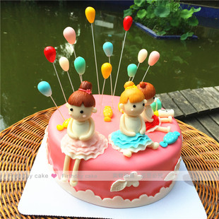 女宝宝公主周岁定制创意生日蛋糕 小公主蛋糕 北京上海翻糖蛋糕