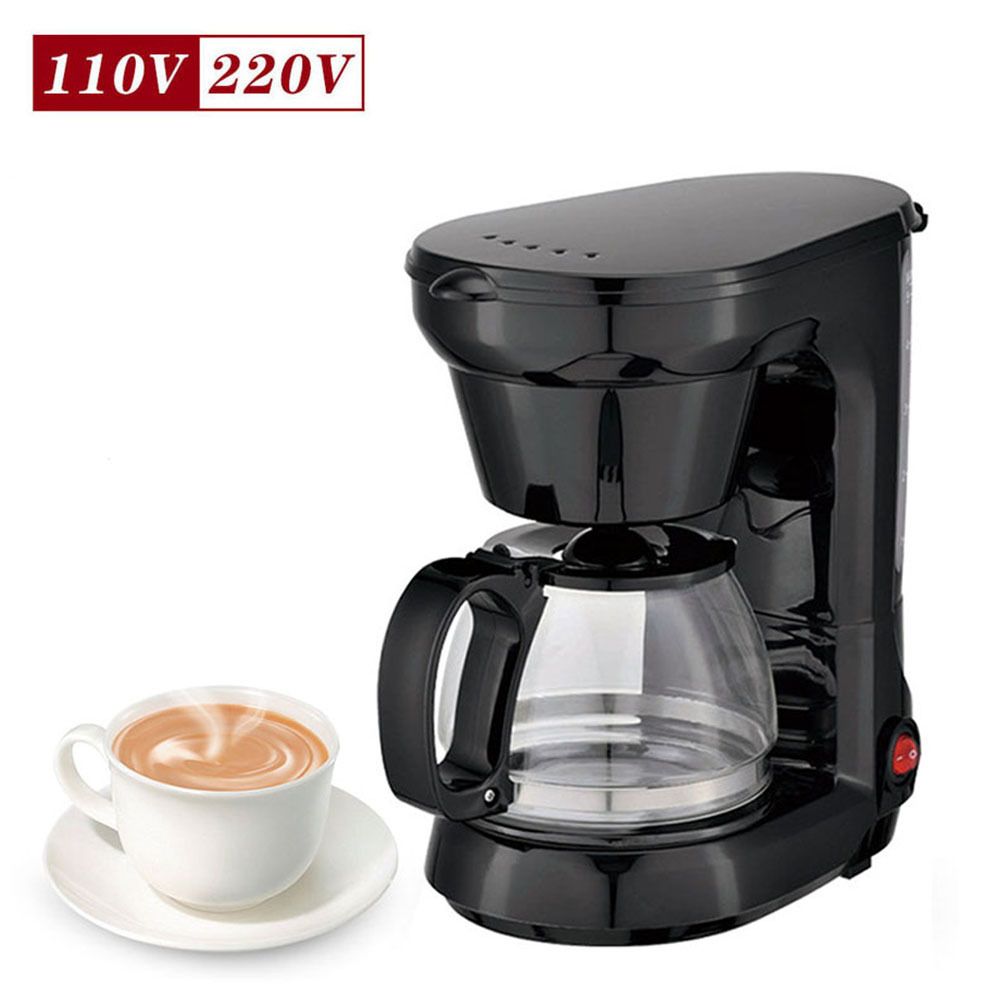 跨境意式 咖啡机自动美规110v滴漏式 咖啡机美式 奶茶机咖啡壶