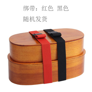多层野餐盒木制午餐盒 双层儿童分格饭盒 便当盒 日式 木质单层