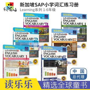 English 儿童英文原版 12岁新加坡新亚出版 6年级 Learning 小学学习系列英语词汇练习册套装 社教辅 图书 SAP Vocabulary