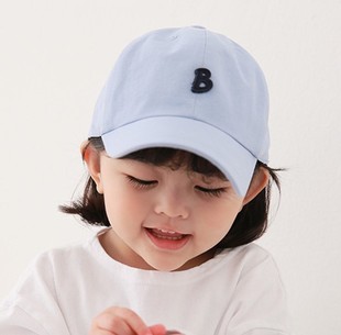 韩国进口婴幼儿童帽子春秋潮款 男女宝宝防风鸭舌帽棉布遮阳棒球帽