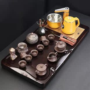 促销 新品 高档 家用全自动功夫茶海茶台中式 一 实木茶盘茶具套装