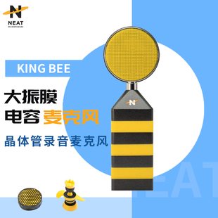 KING BEE NEAT 大振膜电容麦克风 晶体管专业录音话筒 蜂王