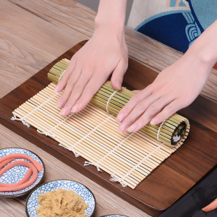 日本家用不粘寿司帘子做寿司 工具竹帘卷席紫菜包饭竹子卷帘模具