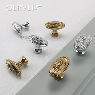 意大利olrvli欧式 纯铜金色银色抽屉小拉手法式 轻奢鞋 柜厨柜门把手