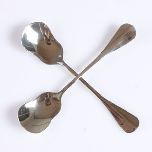 不锈钢扇形勺布丁勺异形勺雪糕勺冰淇淋勺创意咖啡勺哈根达斯勺子