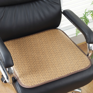 夏季 木草加厚双面凉席椅子坐垫办公室座椅垫夏天透气电脑椅凉坐垫