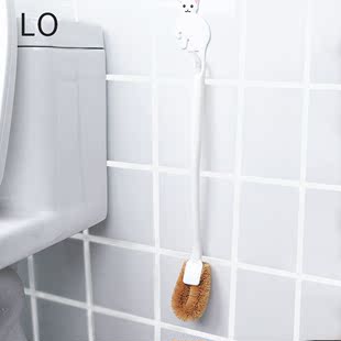 日本LO棕毛马桶刷子家用无死角洗厕所神器卫生间挂墙式 洁厕清洁刷