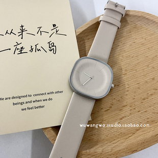小众设计艺术创意气质手表女款 中学生日式 极简复古轻奢ins时装 表