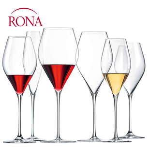 RONA捷克进口水晶玻璃红酒杯高脚杯品酒葡萄酒杯家用两只礼盒套装