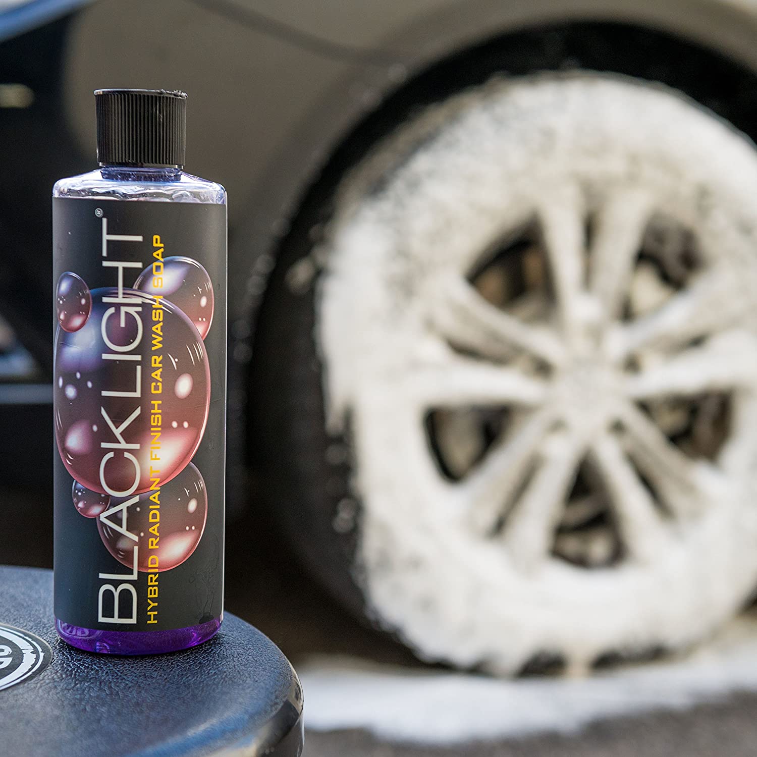 化学小子黑光洗车液 深色车专用 泡沫去污上光 洗车水蜡
