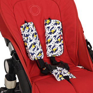 澳洲OLiby婴儿手推车配件座椅通用护肩套肩带肩垫卡扣护裆套装