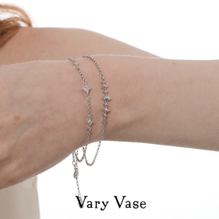 Vase原创繁星手链 纯银精致锆石小众设计轻奢 Vary