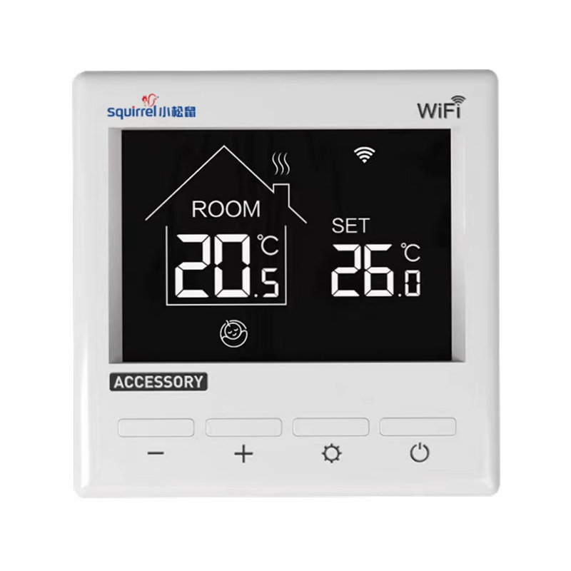 无线Wifi温控器 小松鼠壁挂炉地暖数显智能远程小程序控制温控