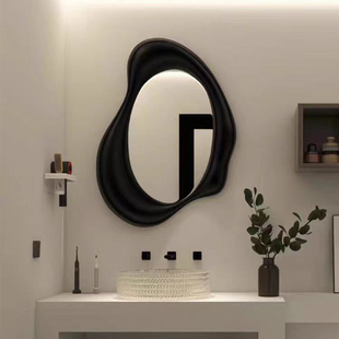 现代创意设计梳妆镜卫生间不规则防雾浴室镜民宿酒店异形装 饰镜