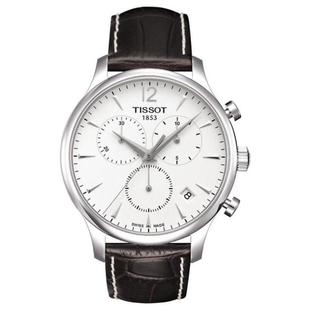 Classic传统石英皮带礼物腕表3734051时尚 天梭男手表Tissot瑞士T