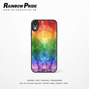RainbowPride彩虹六色LGBT骄傲定制手机壳苹果华为vivo oppo