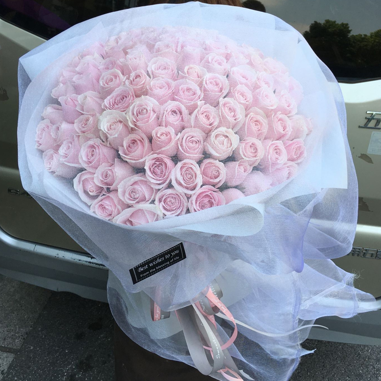 实拍99朵精美玫瑰花束苏州同城鲜花店速递送花 上门 新款