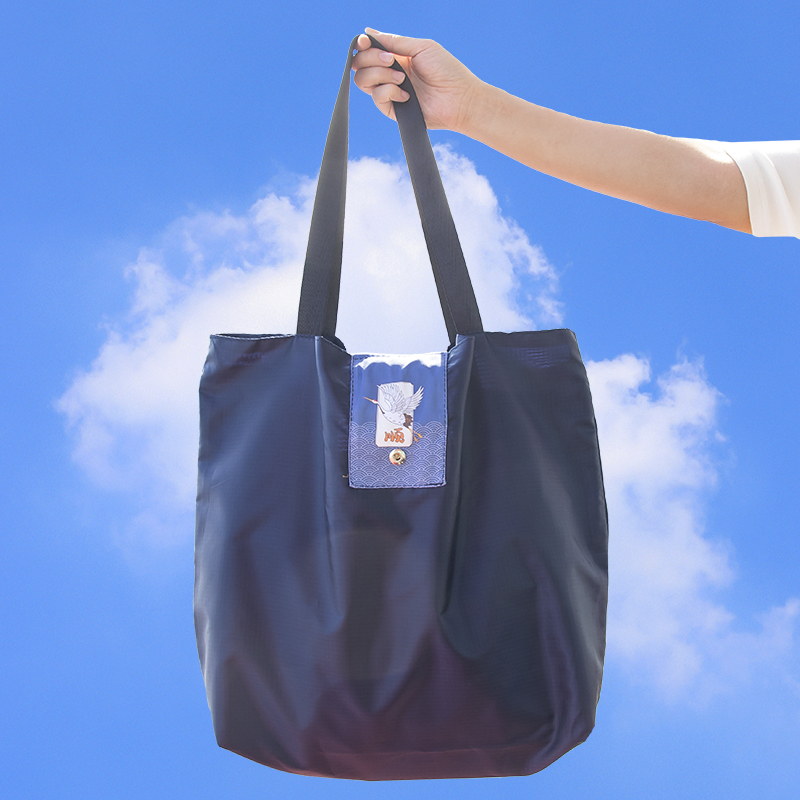 可折叠购物袋环保袋超市大号定制印字手绘布袋便携轻便外出手拎包