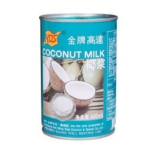 金牌高达椰浆400ml椰汁烘焙原料西米露商用KOS甄想记罐装 浓缩椰奶