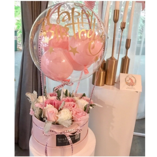 长沙送花鲜花速递气球花盒惊喜抱抱桶纪念生日七夕情人节玫瑰花束