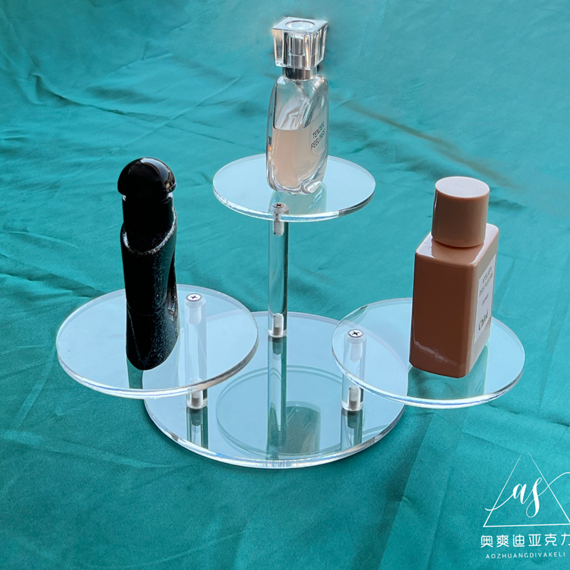 亚克力透明展示架手办模型盲盒收纳架化妆品香水架茶杯茶壶定制