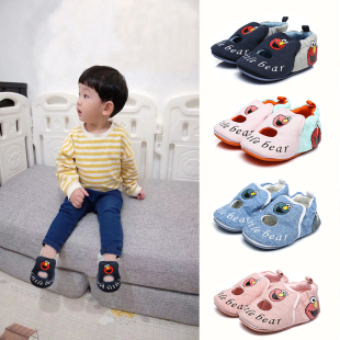 1岁婴儿鞋 软底防滑春夏季 套脚不掉地板学步鞋 6至12个月宝宝单鞋