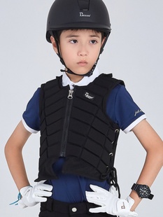 儿童骑马护甲防护背心儿童马术护甲小孩骑士服装 马术护甲安全透气