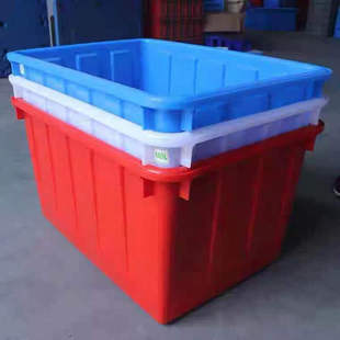 343 加厚塑料水箱水产养殖箱子泡瓷砖水桶蓄水箱红色50L水箱487