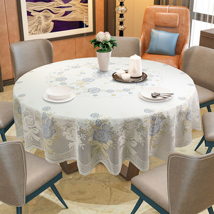 欧式 圆桌布家用正方形餐桌垫免洗防水防油防烫pvc餐桌布 新款
